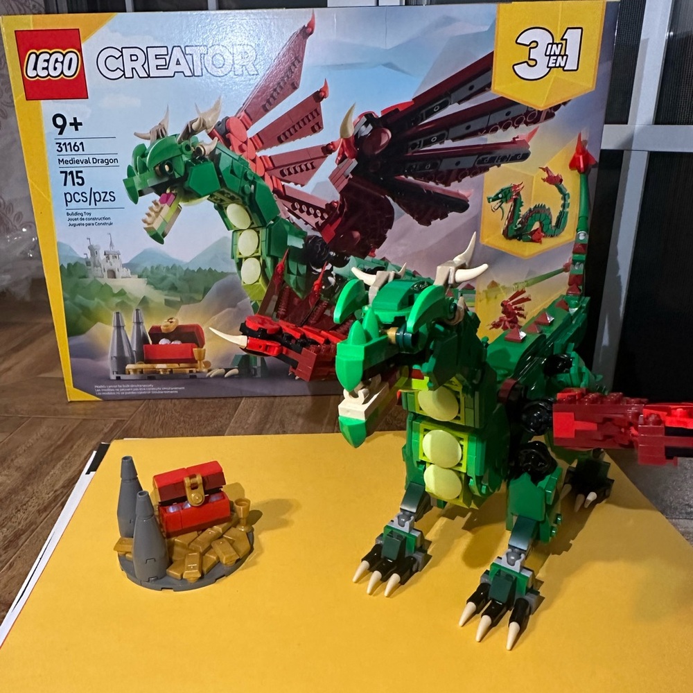 LEGO Creator 3-in-1 Green and Red Dragon Set